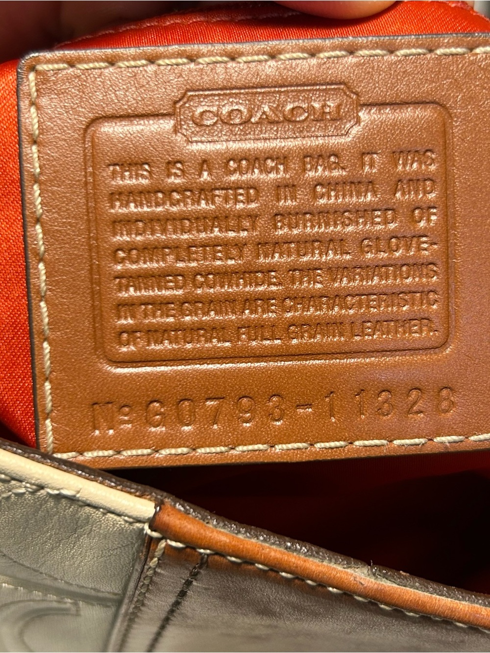 Coach Y2K Hamptons Hobo Embossed Signature Shoulder Bag Rare Brown White - Picture 2 of 14